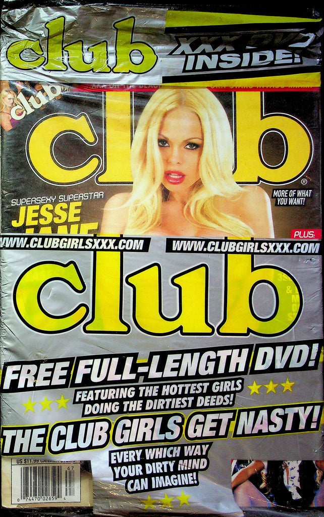 Club Magazine Jesse Jane October 2010 #167 Sealed W/DVD 053123RP2