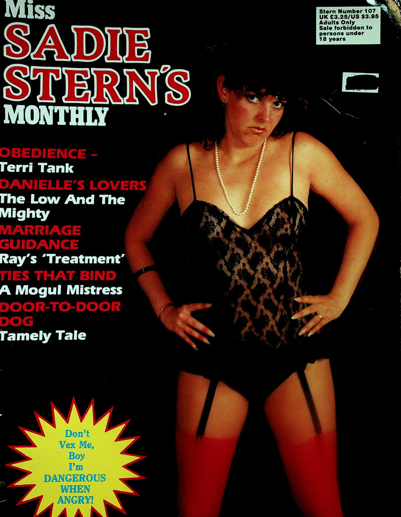 Miss Sadie Stern's Monthly Fem Dom Magazine  Obedience - Terri Tank #107  1980's       121625lmp