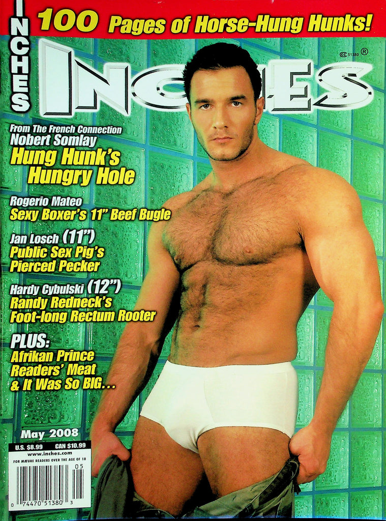 Inches Gay Magazine  Cover Guy Nobert Somlay Hung Hunk  May 2008     041726lmp