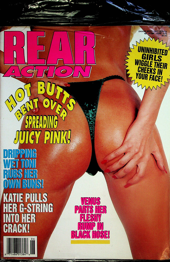 Rear Action Magazine  Venus Parts Her Fleshy Rump In Black Hose! June 1992   new/sealed    010224lm-p2
