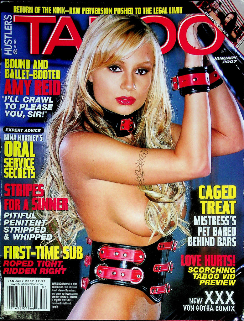 Hustler's Taboo BDSM Magazine Ft. Amy Reid & Naudia January 2007 061825RP-