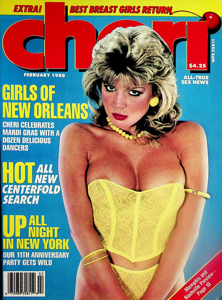 Cheri Magazine  Covergirl Debbie Ashby w/Poster / Barbara Dare  August 1987     070924lm-p