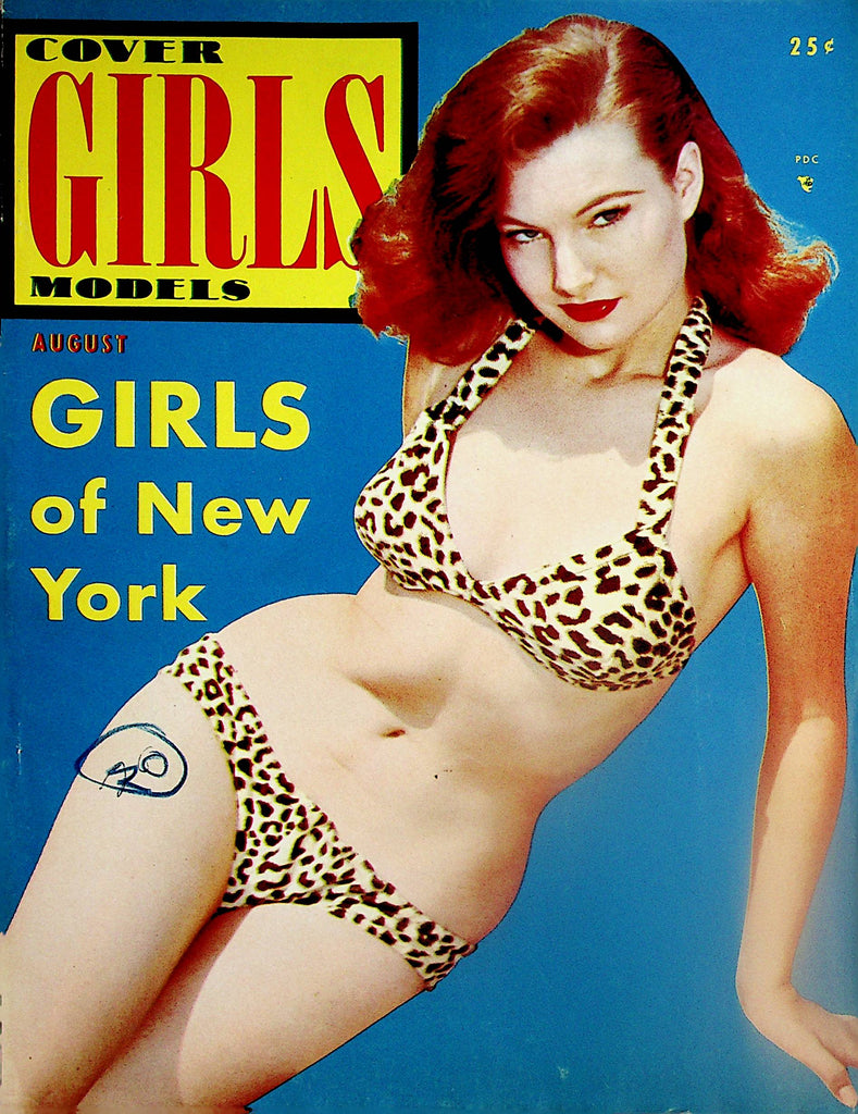 Cover Girls Models Magazine   Girls Of New York  August 1954    081924lm-p