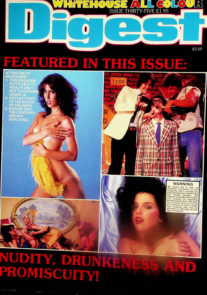 Whitehouse Digest Magazine Dressed For Sex / Centerfold Girl Victoria  #35 1990's    071225lm-p