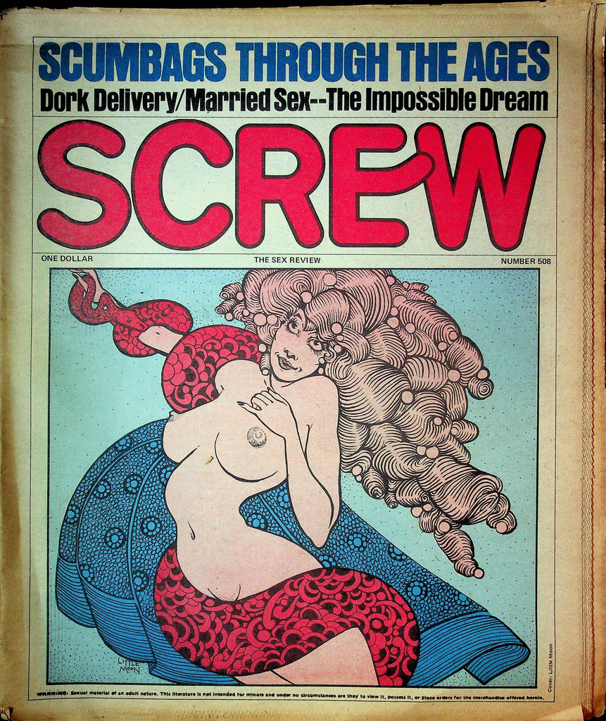 Screw Men's Newspaper Stop-Gap Measures November 27 1978 No.508 061124OSRP
