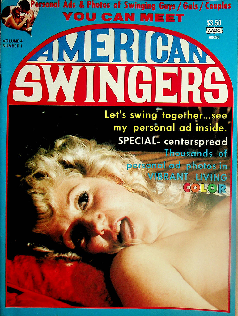 American Swingers Contact Magazine   Swinging Guys, Gals, Couples w/ Special Centerspread  vol.4 #1  1976     032724lm-p2