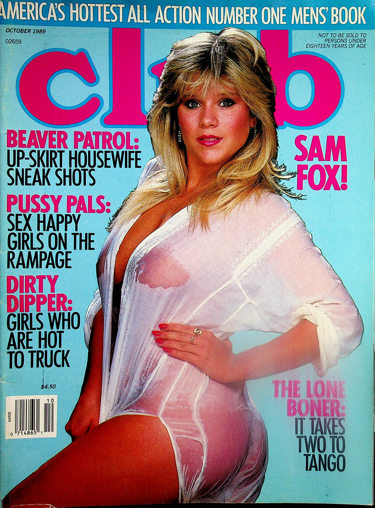 Club Magazine  Cover Girl Samantha Fox  October 1989    040426lmp