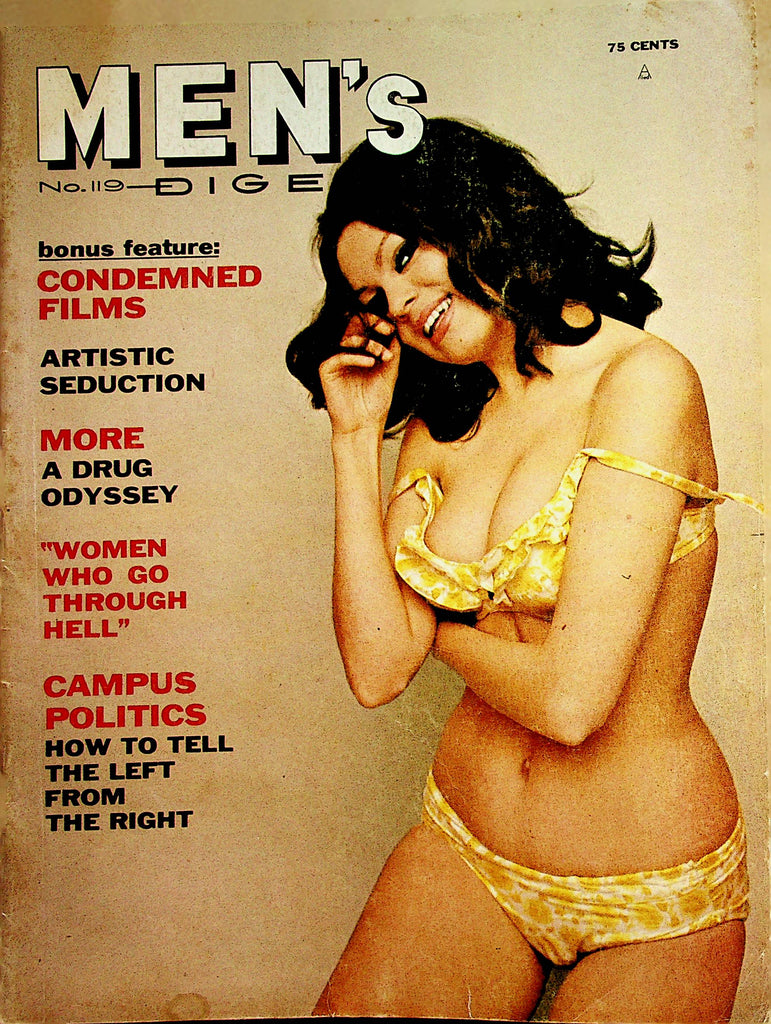 Men's Digest Magazine  Cover Girl  Lisbeth Lindeborg  #119 1970   061623lm-p