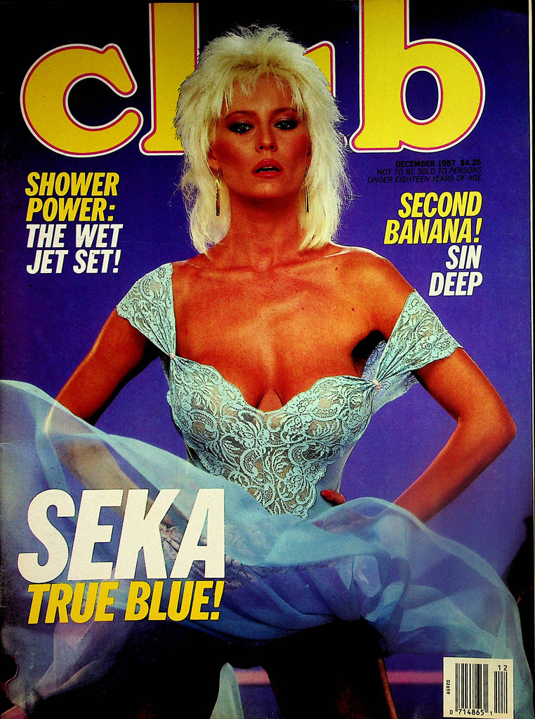 Club Magazine    Seka  / Centerfold Girl Busty Vivien   December 1987     110523lm-p