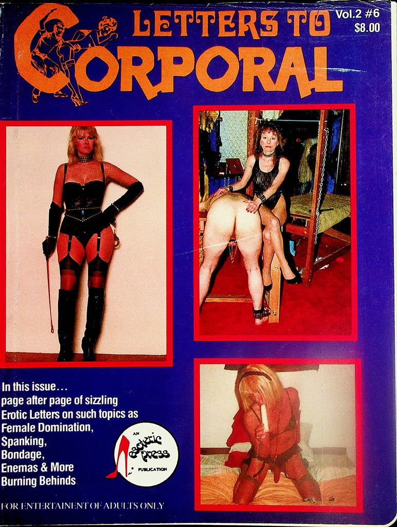 Letters To Corporal Fetish Magazine   Female Domination, Spanking , Bondage and More!  vol.2 #6  1988   Esoteric Press  042124lm-p