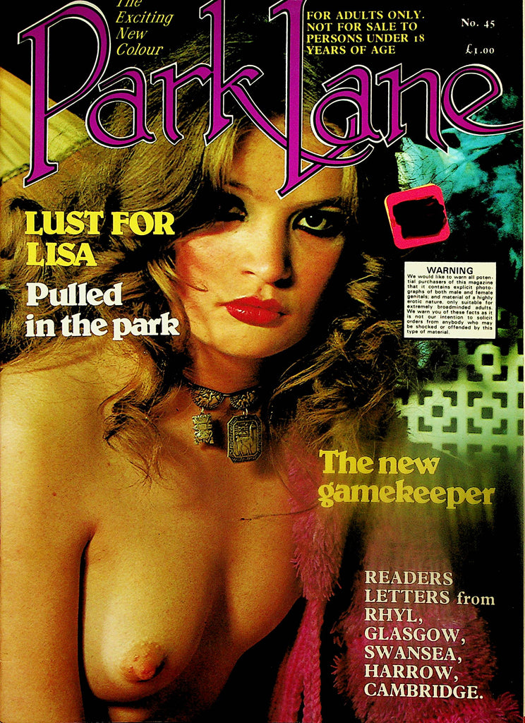 Park Lane Magazine   Lust For Lisa /   Kat On The Prowl  #45   1980's  040924lm-p2