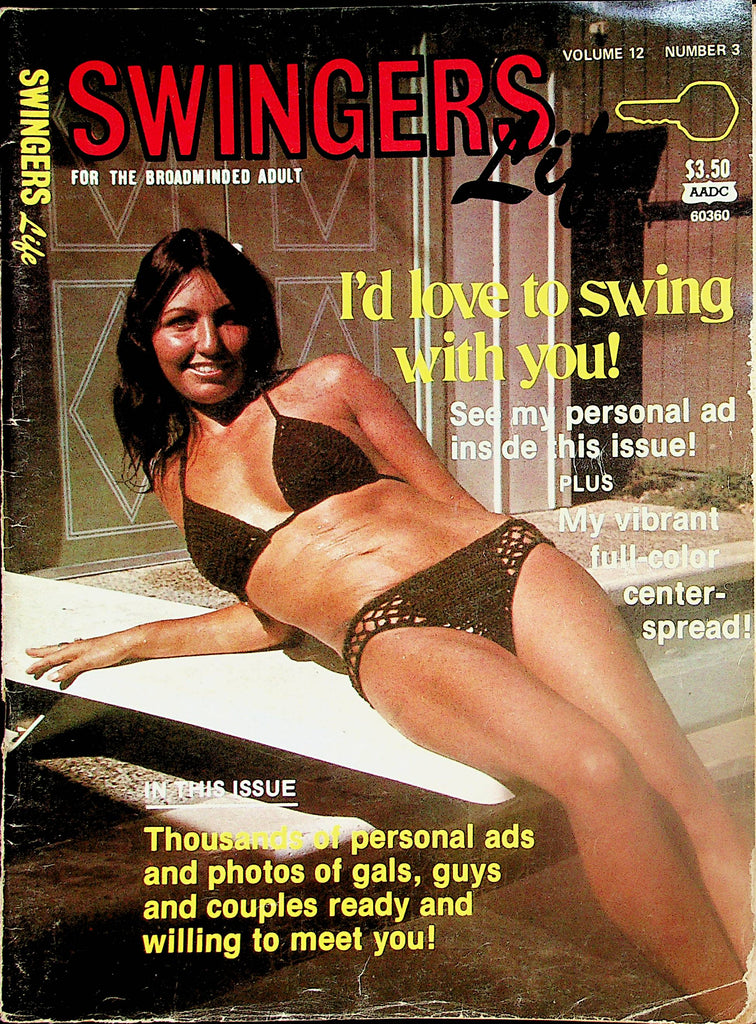 Swingers Life Vintage Contact Magazine  vol.12 #3  1970's    121423lm-p
