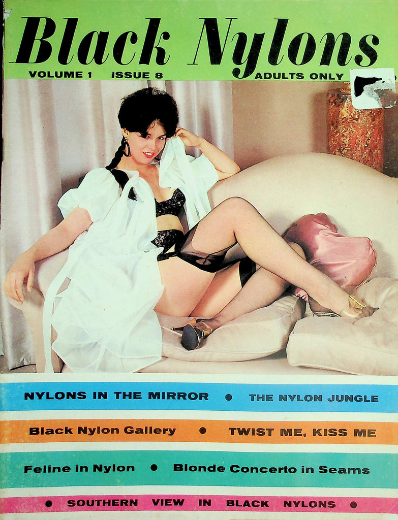 Black Nylons Magazine   Jill Stevens Cover / Black Nylon Gallery  vol.1 #8  1963       061726lmp-GSC