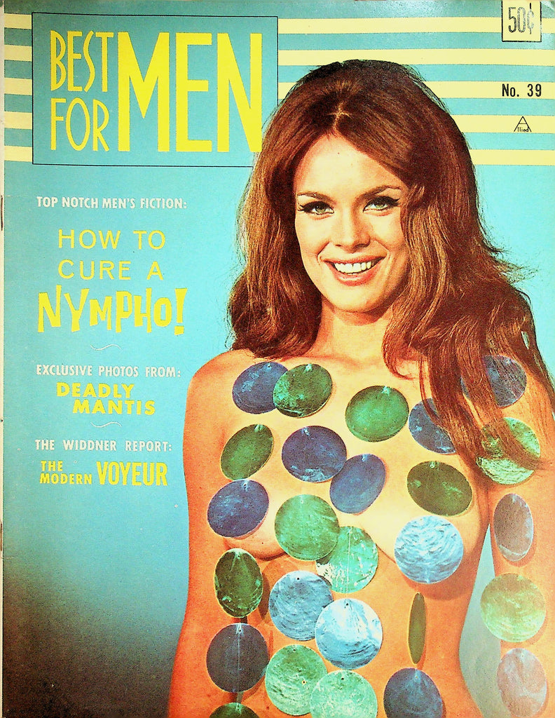 Best For Men Magazine  Covergirl Marlis Drager /  How To Cure A Nympho!  #39 June 1968   040126lmp