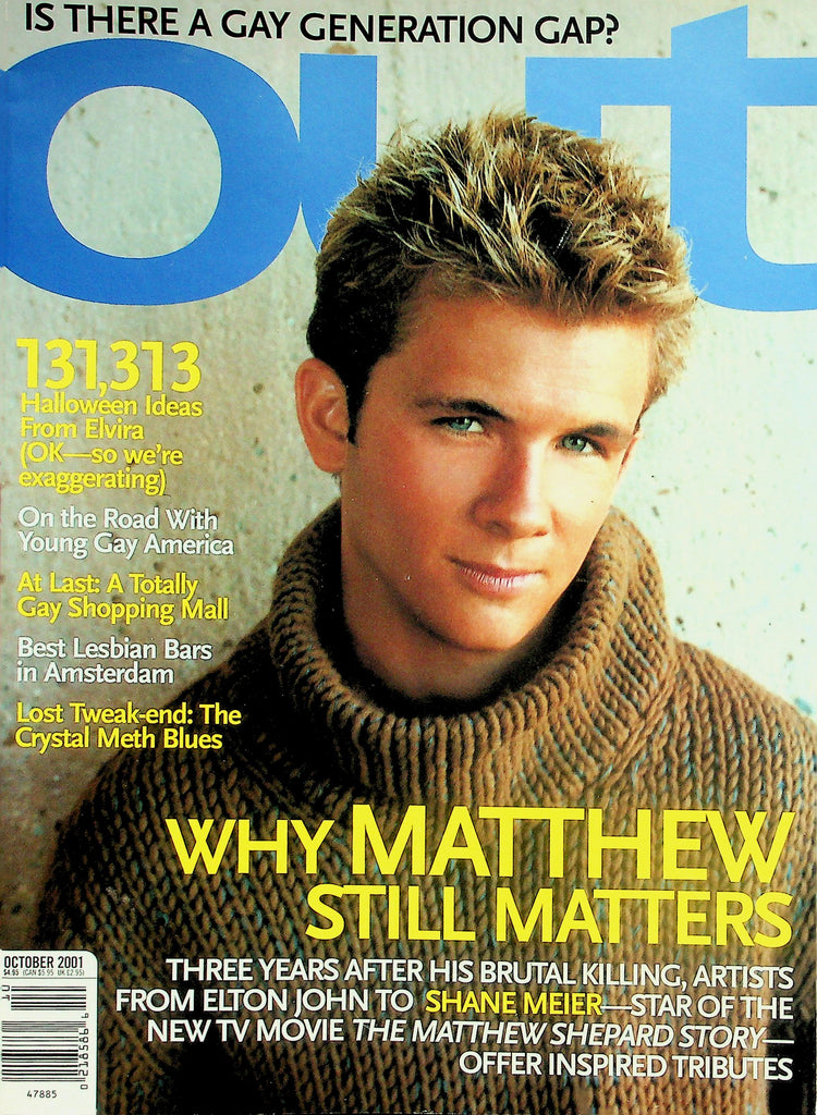 Out Gay & Lesbian Magazine  Why Matthew Still Matters - Shane Meier Star Of The Matthew Shepard Story   October 2001     042426lmp