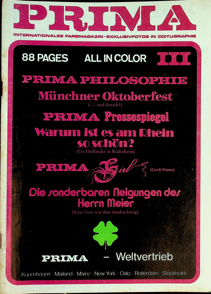 Prima International Digest   Munich Oktoberfest  #3  1970's   100226lmp-GSC