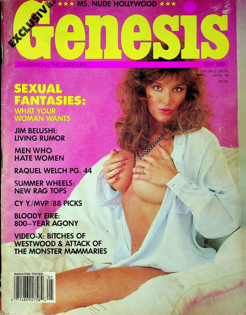 Genesis Magazine Jim Belushi & Raquel Welch May 1988 080723RP