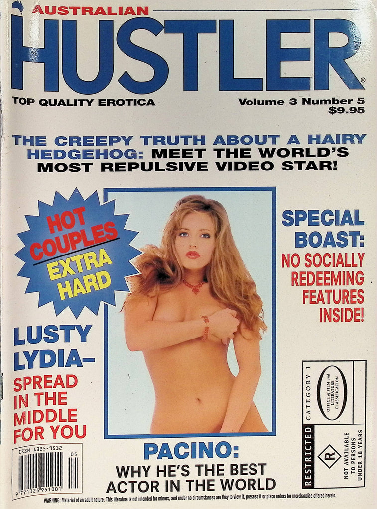 Australian Hustler Vol 3 #5 1998 Magazine Zara Ron Jeremy Lydia Isla Torrida Lusty Lydia 100625AMP