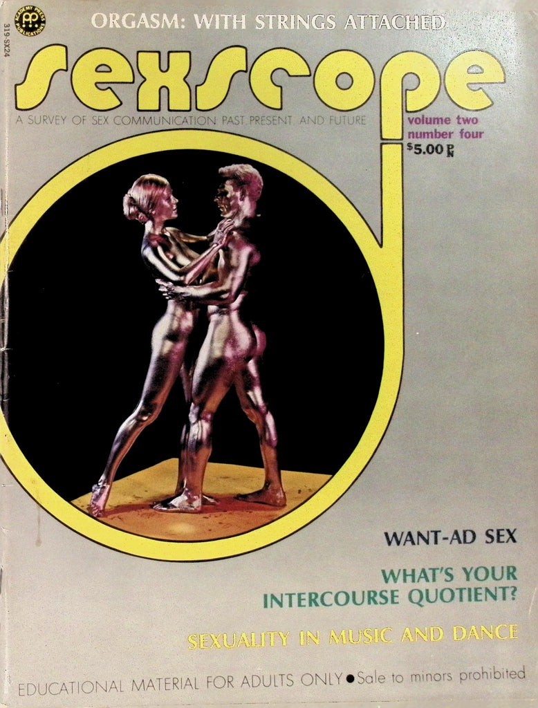 Sexscope Vol 2 #4 1972 Sex Communication Magazine Alex De Renzy  060926AMP