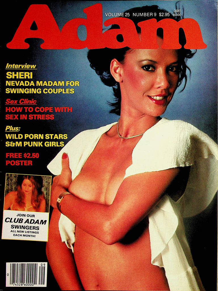 Adam Magazine   Covergirl Jolande / Shian Kelly Giant Poster   vol.25 #9  1981     031124lm-p2