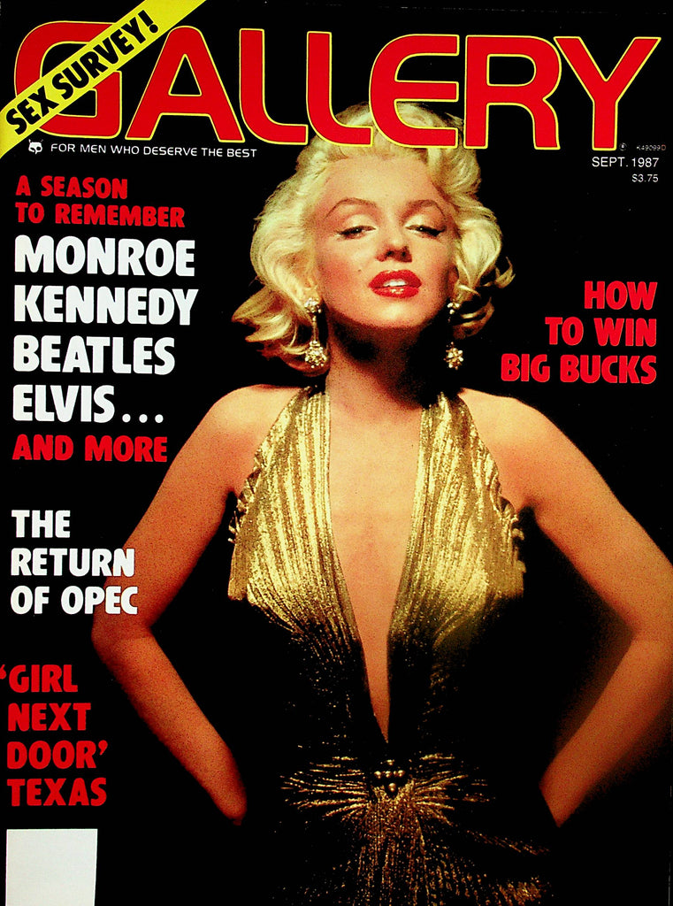 Gallery Magazine  A Season To Remember Monroe, Kennedy, Beatles, Elvis...  September 1987    031325lm-p