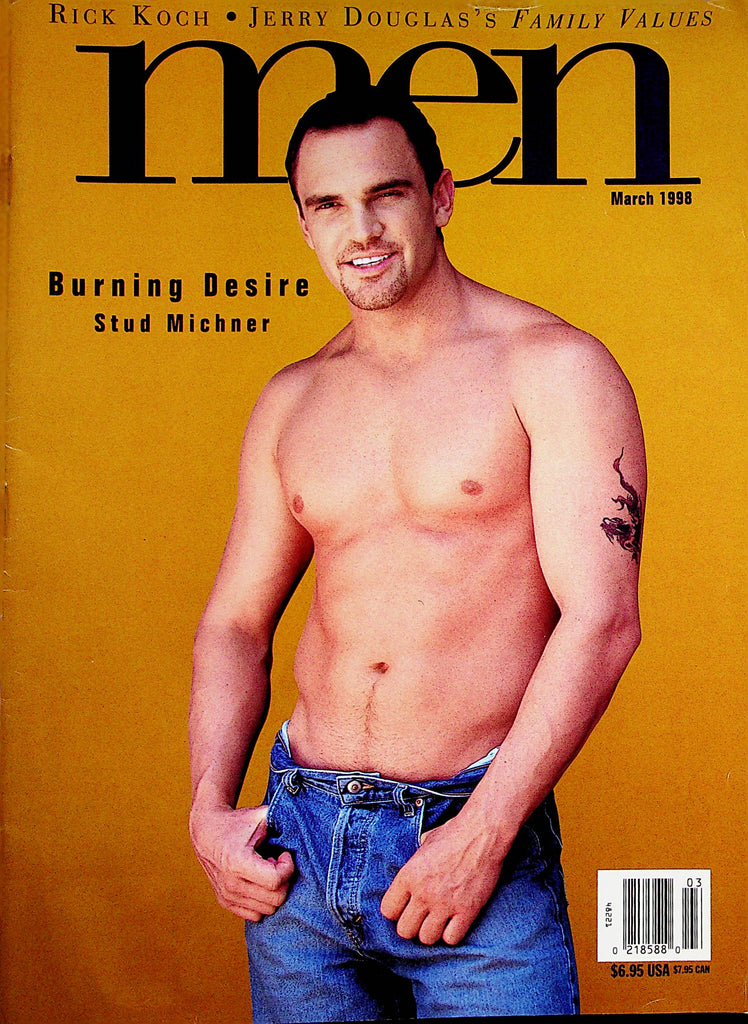 Men Gay Magazine  Burning Desire Stud Michner  March 1998     051323lm-p