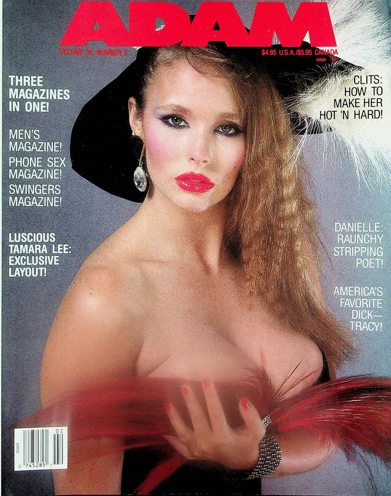 Adam Magazine   Covergirl  Luscious Tamara Lee   vol.34 #2  1990  090325lm-p