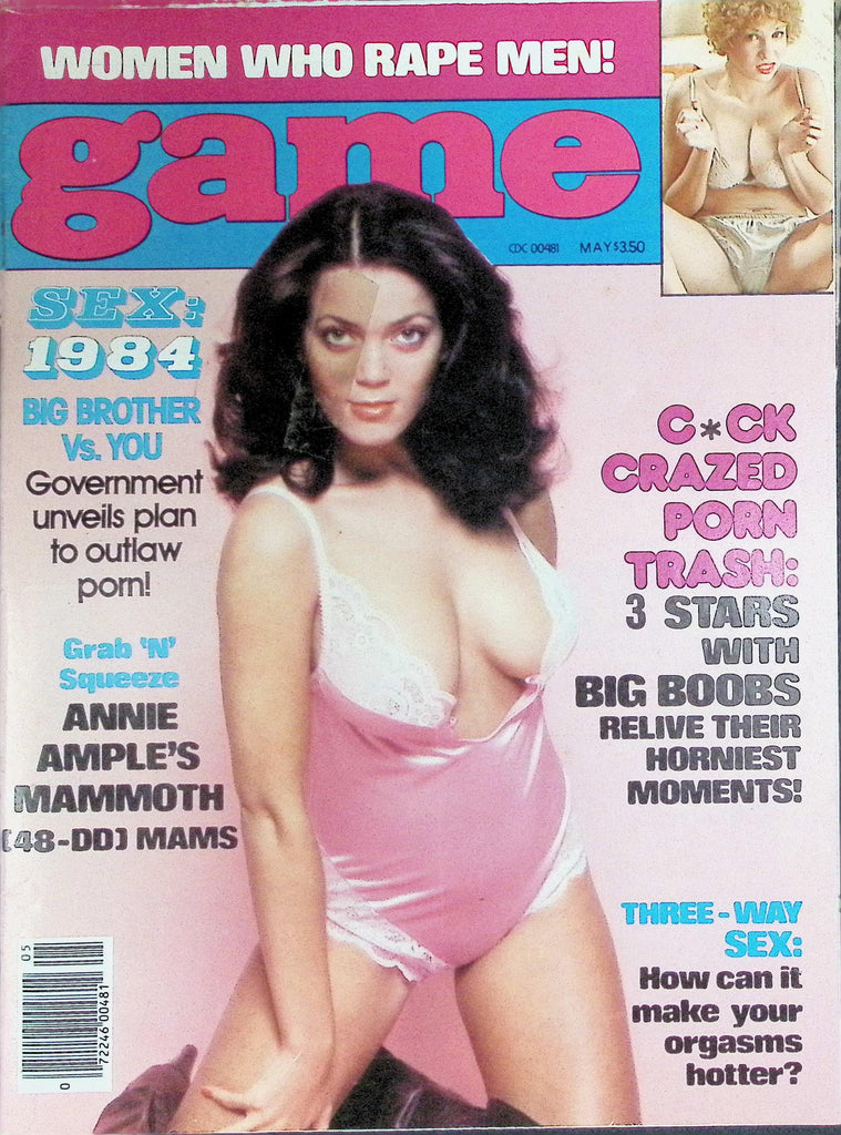 Game Magazine May 1984 Annie Ample's Mammouth 48 DD Mams  100226LLP