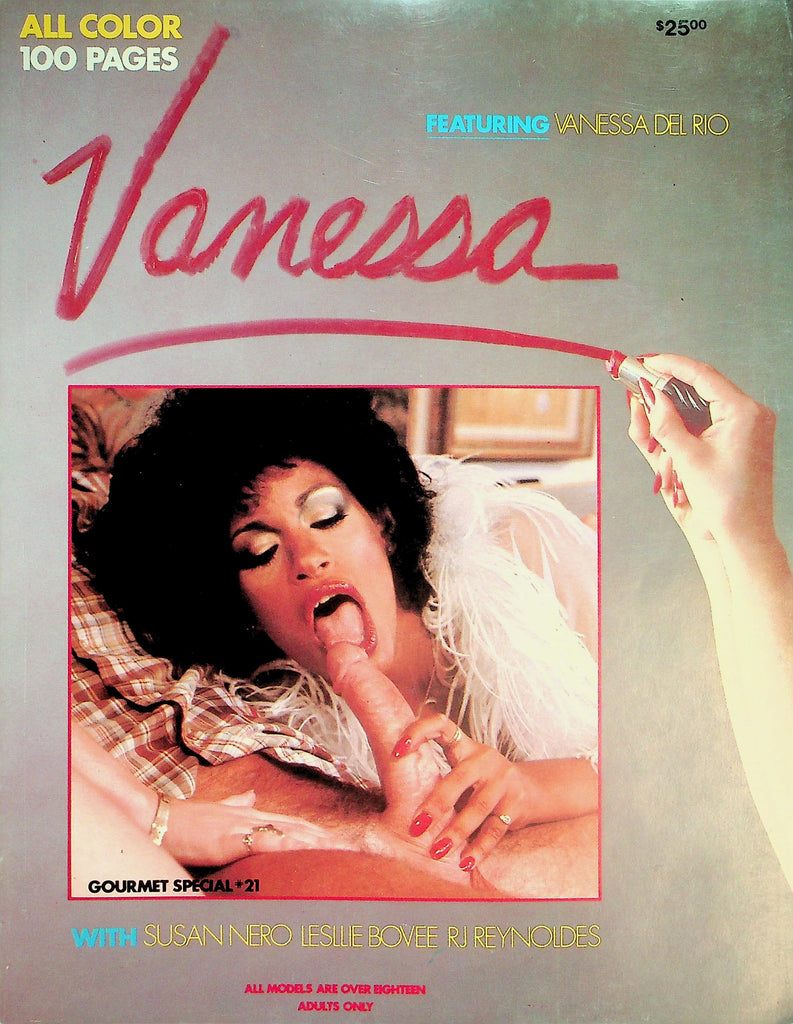 Vanessa Magazine  Vanessa Del Rio, Susan Nero, Lesllie Bovee   100 Pages!  #21 1980's   Gourmet Special   031226lmp