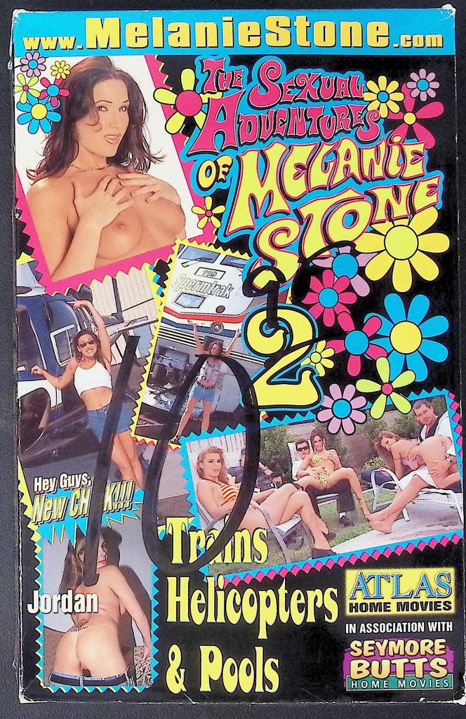 Sexual Adventures of Melanie Stone #2 Trains Helicopters & Pools also ft. Jordan, Dayton, Elle Adult VHS Atlas Home Movies Seymore Butts 111925AKVHS