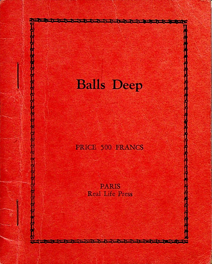 Balls Deep Adult Novel Paris Real Life Press  1950's     052323lm-p3
