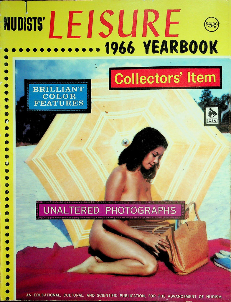 Nudists' Leisure 1966 Yearbook Collector's Item  Unaltered Photographs 100's of Pages!   050626lmp