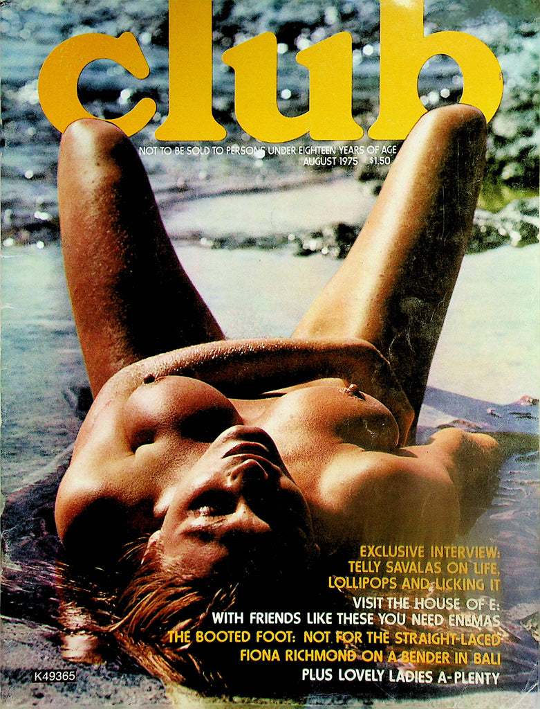 Club Magazine  Fiona Richmond In Bali, Telly Savalas Interview, Lovely Ladies  August 1975   Paul Raymond     052824lm-p2