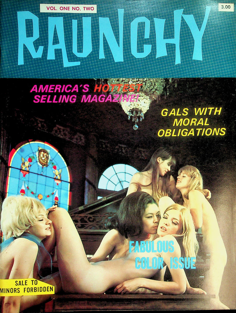 Raunchy Lesbian Magazine  Gals With Moral Obligations / Lesbian Time  vol.1 #2  1970's   091726lmp-GSC