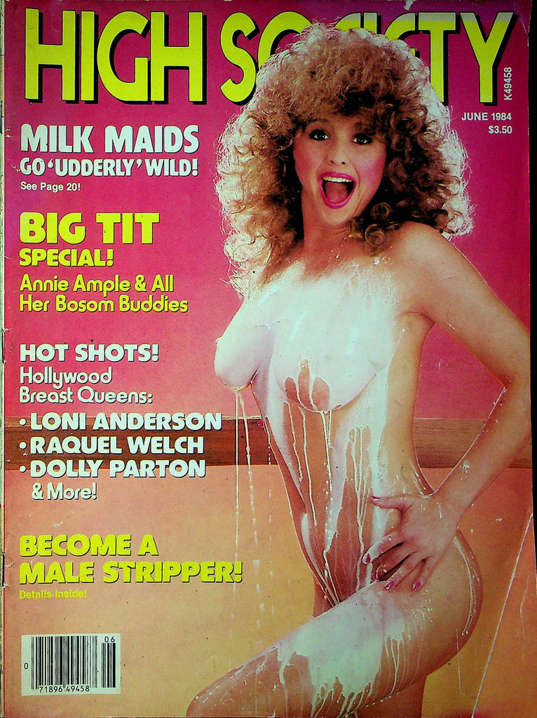 High Society Magazine Milk Maids & Annie Ample Bit Tit Special June 1984 062123RP2
