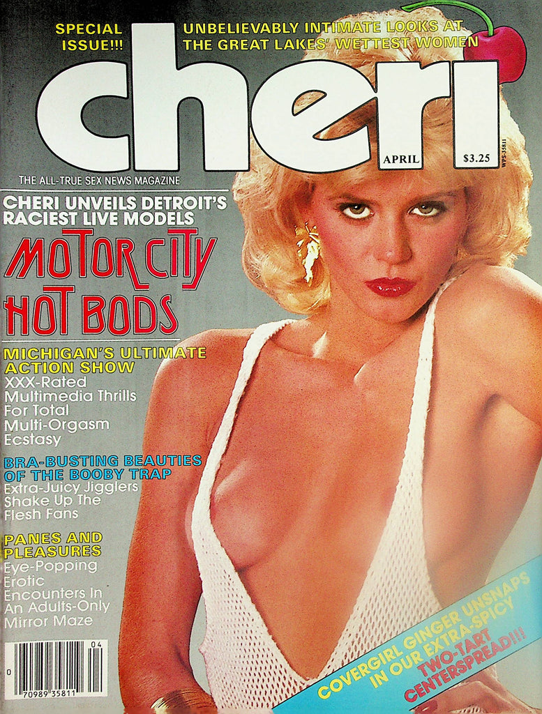 Cheri Magazine  Ginger Lynn  / Motor City Hot Bods   April 1984   033024lm-p