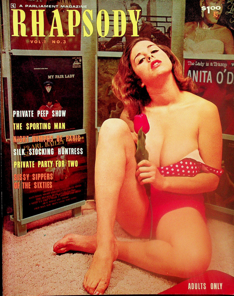 Rhapsody Magazine  Night Nymphs Of Paris / Silk Stocking Huntress  vol.1 #3 1964  Parliament Publication        122125lmp