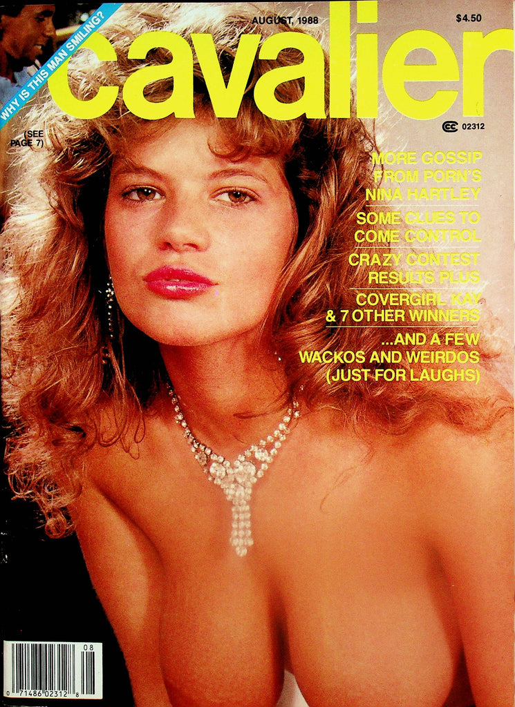 Cavalier Vintage Magazine  Cover / Centerfold Girl Kay Thomas  August 1988  062625lm-p