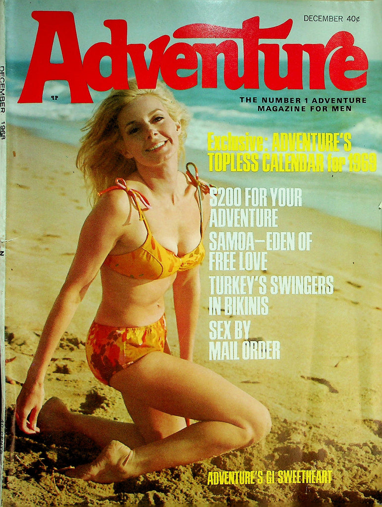 Adventure Magazine  GI Sweetheart / Topless Calendar For 1969   December 1968    031126lmp