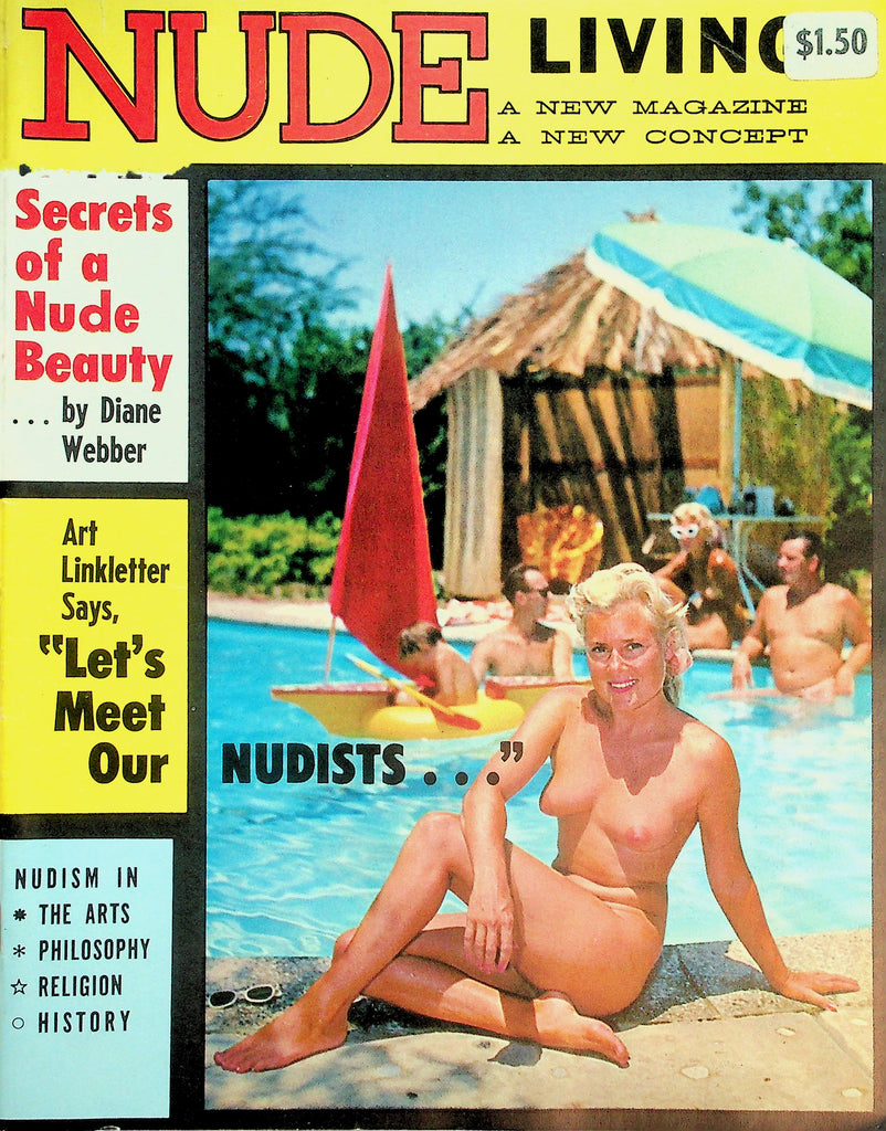 Nude Living Nudist Magazine    Secrets Of A Nude Beauty ...by Diane Webber   1961    072226lmp-GSC