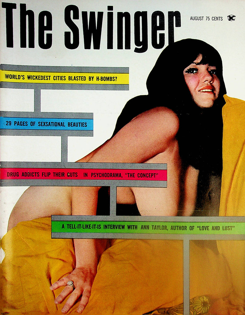 The Swinger Busty Magazine  Cover and Centerfold Girl Shawn  August 1969       061124lm-p