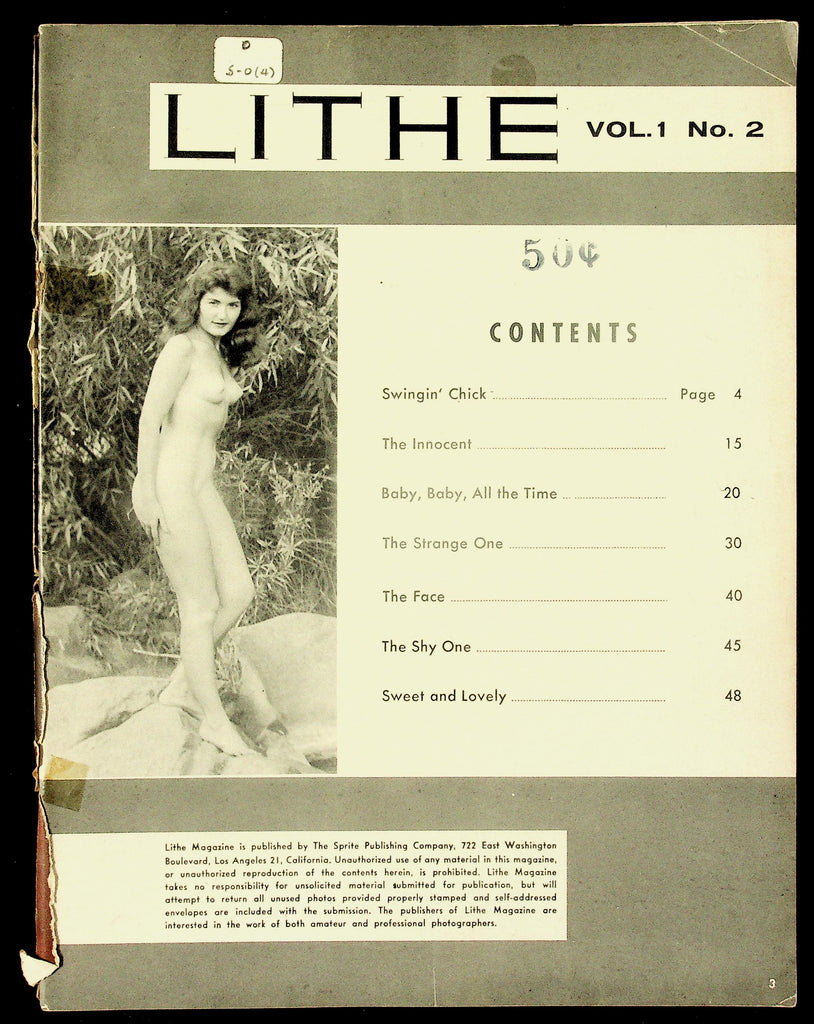 Lithe Adult Magazine V1, #2 1950s/1960s Swingin' Chick 083126hrp-63