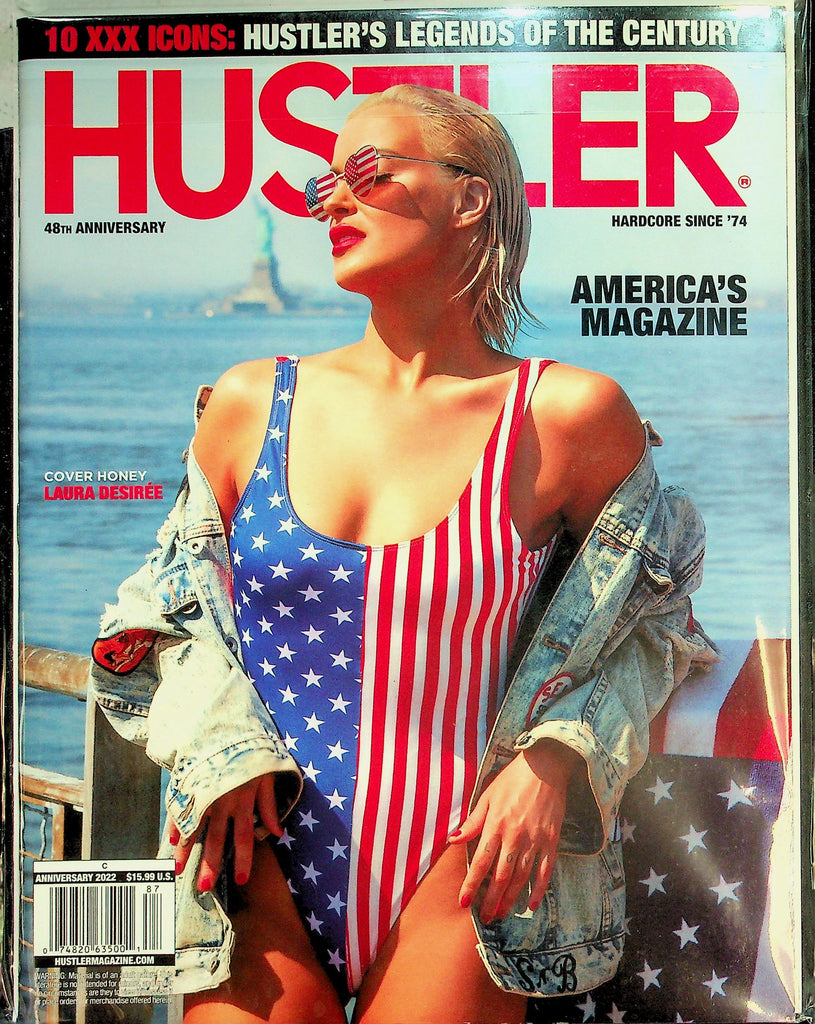 Hustler Magazine  Cover Honey Laura Desiree - 10 XXX Icons Legends Of The Century  Anniversary 2022    042126lmp