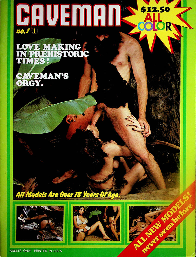 Caveman Magazine  Love Making In Prehistoric Times!  Caveman's Orgy  #1  1990's   102123lm-p