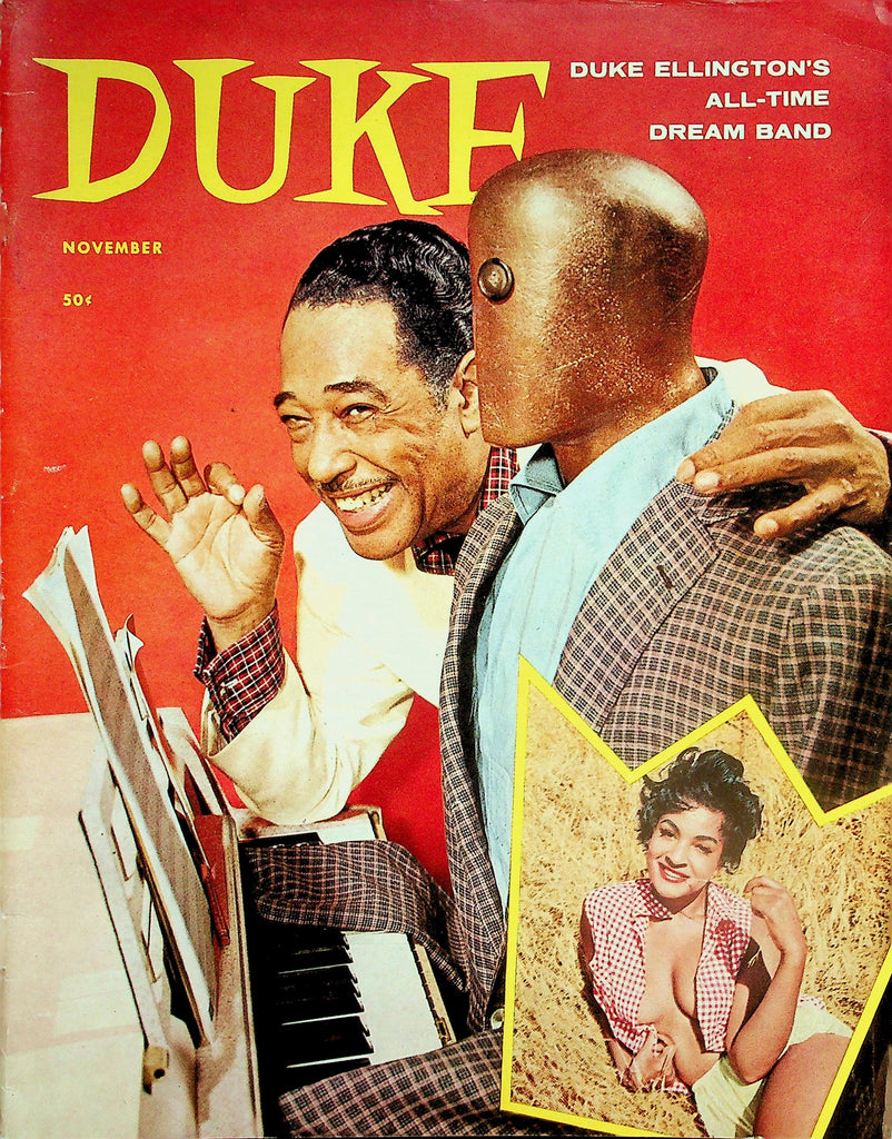 Duke Magazine    Duke Ellington's All-Time Band / Cover & Centerfold Girl Laurita Alexander  November 1957    040826lmp