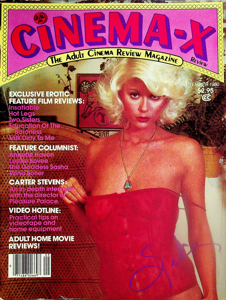 Cinema-X Review Magazine  Covergirl Seka / Annette Haven, Lesllie Bovee and More!   September 1980    063024lm-p