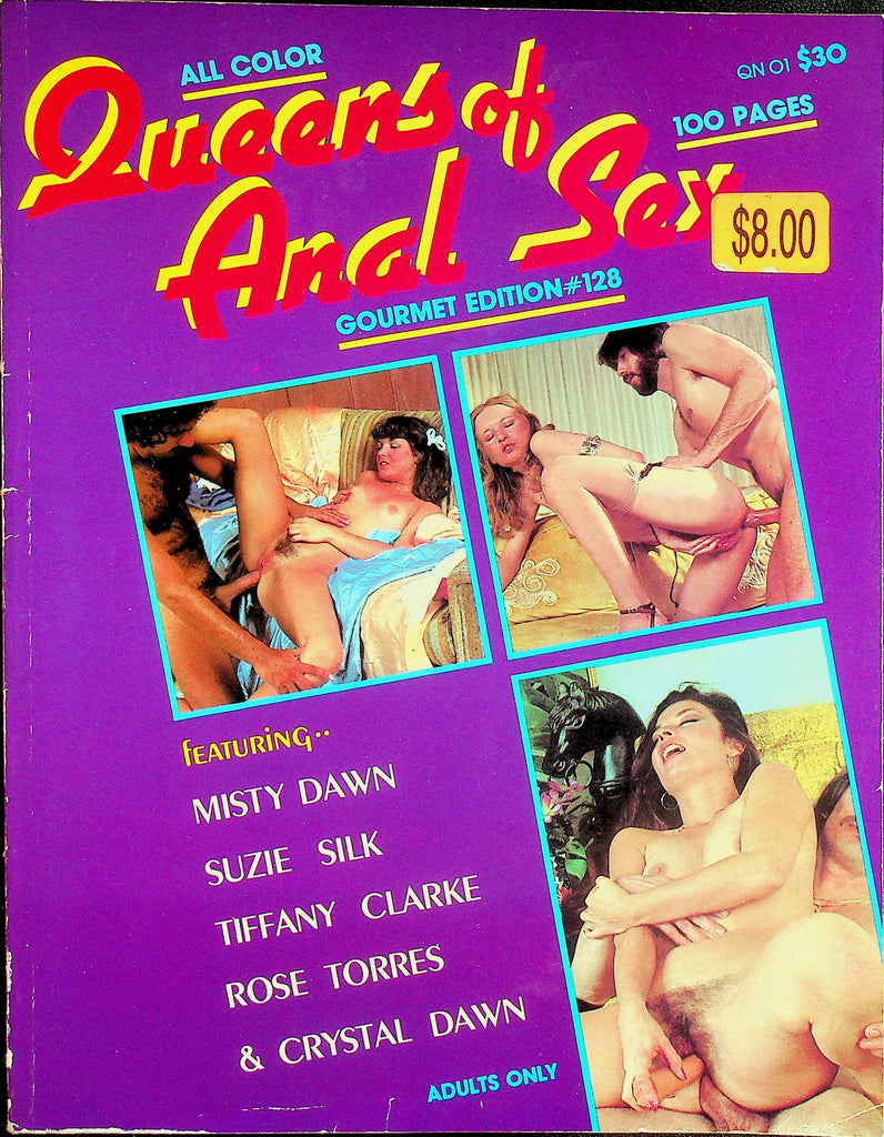 Queens Of Anal Sex Magazine  Misty Dawn, Suzie Silk, Crystal Dawn & More!  100 Pages!  1980's  082026lmp-GSC