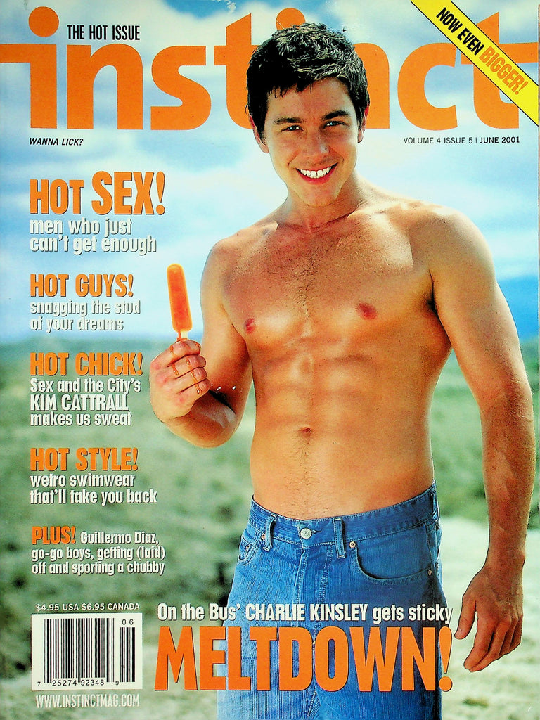 Instinct Gay Interest Magazine  The Hot Issue - Coverguy Charlie Kinsley  June 2001       042226lmp