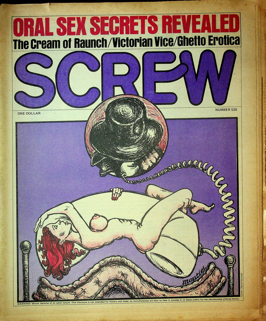 Screw Men's Newspaper Oral Sex Secrets No.520 February 19 1979 061224OSRP