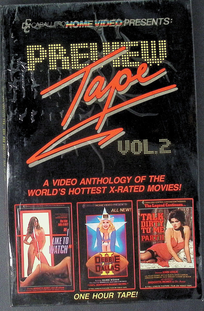 Preview Tape Volume #2 Adult VHS Caballero Home Video 042026AKVHS2